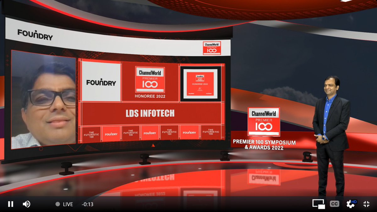 ChannelWorldin's tweet photo. #Congratulations 👏 to all 30 winners of Set 2 of #Futuristic100 Awards presented by 
@yogsyogi1 @FoundryIDG at #Premier100 #premier100Awards #Live 
@CIOonline https://t.co/OdS9YsHJkx