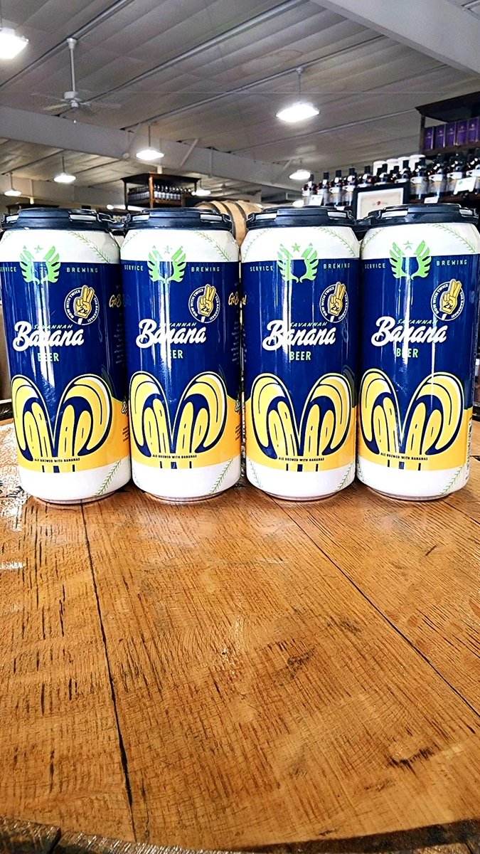 TheBottleShopga's tweet image. 🍌🍺🍌 @TheSavBananas beer from @ServiceBrewing just arrived! This beer is just as fun as watching the Bananas play! 🍌🍺🍌 #GAbeer #banana #bananabeer