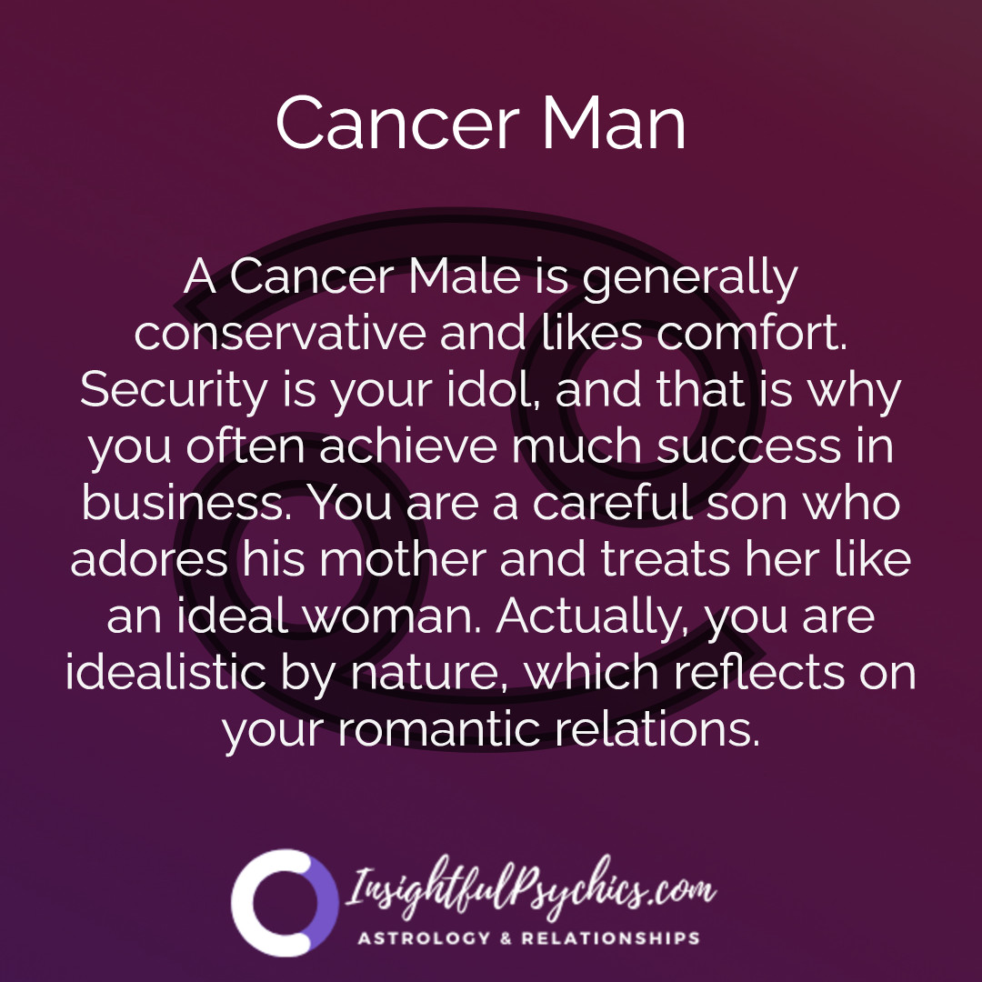 insightful_Psy's tweet photo. A Cancer Male is generally conservative and likes comfort. Security is your idol, and that is why you often achieve much success in business.
#cancermen #cancerman #cancer #cancerman♋ #cancermen♋ https://t.co/YNiKNFatbL