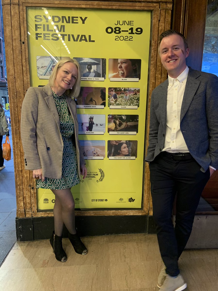 Lá iontach eile i Sydney! A wonderful day at <a href="/sydfilmfest/">Sydney Film Festival</a> and a very touching second screening of #TheQuietGirl Great meeting <a href="/Ladyrosiek/">Rosie Keane</a> &amp; all the staff from <a href="/IrelandSydney/">Consulate General of Ireland, Sydney</a> and the <a href="/IrishFilmFestAU/">Irish Film Fest AU</a> who have been so supportive of our film #AnCailínCiúin Buíochas ó chroí libh! 💚