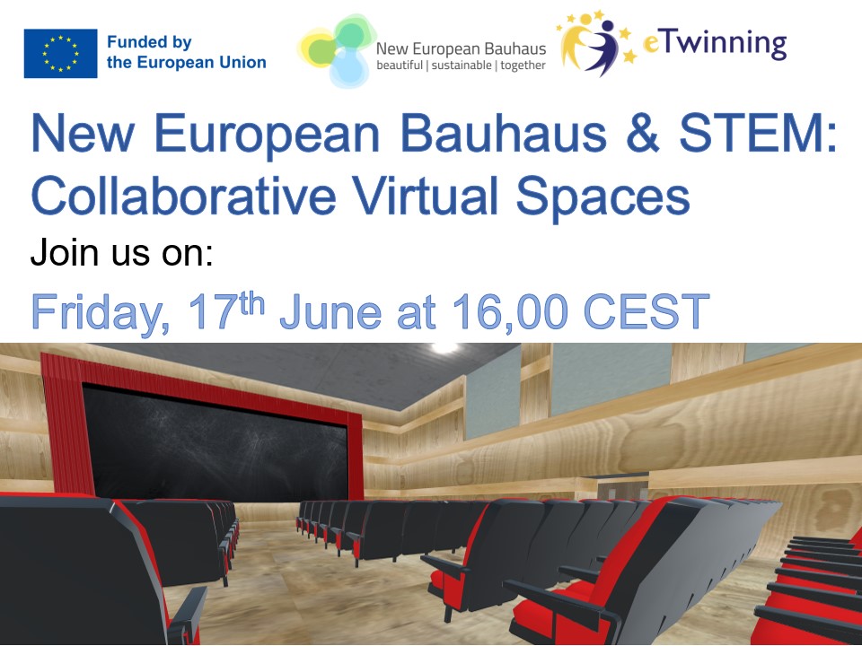 rafaelmb_1's tweet photo. At the @eTwinningEurope #webinar on Collaborative Learning Spaces and the #NewEuropeanBauhaus I have shown the outstanding work done by @codemagijon students in the @Europeanaeu #BuiltWithBits mentoring programme https://t.co/eLz955kD3y