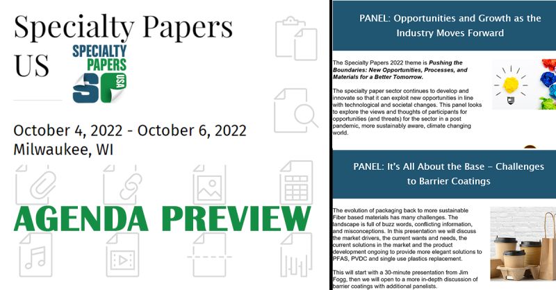 SpecPapersConf's tweet photo. Join the #Specialtypapers mailing list, https://t.co/jESjuUpOGL and keep an eye on your emails! The much-anticipated agenda will be announced next week! Right now, check out a special preview of the program.
#paper #paperindustry #packaging #recycle #consumers #barriercoatings https://t.co/JqtavMFWZ6