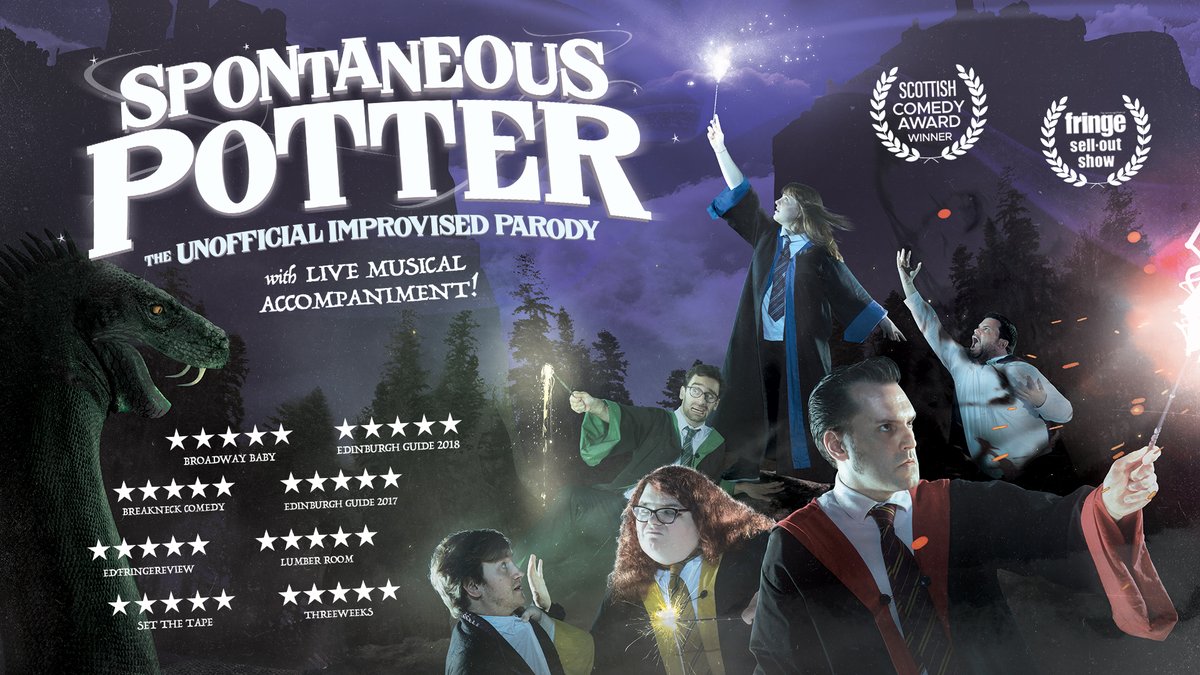 Grab your wands &amp; apparate yourselves to The Festival On The Close! A very magical improv show awaits... 🪄

Spontaneous Potter sees <a href="/TheSpontPlayers/">The Spontaneous Players</a> improvise a hilarious wizarding comedy, based on audience suggestions, with live musical accompaniment! 

ticketsource.co.uk/thefestivalont…