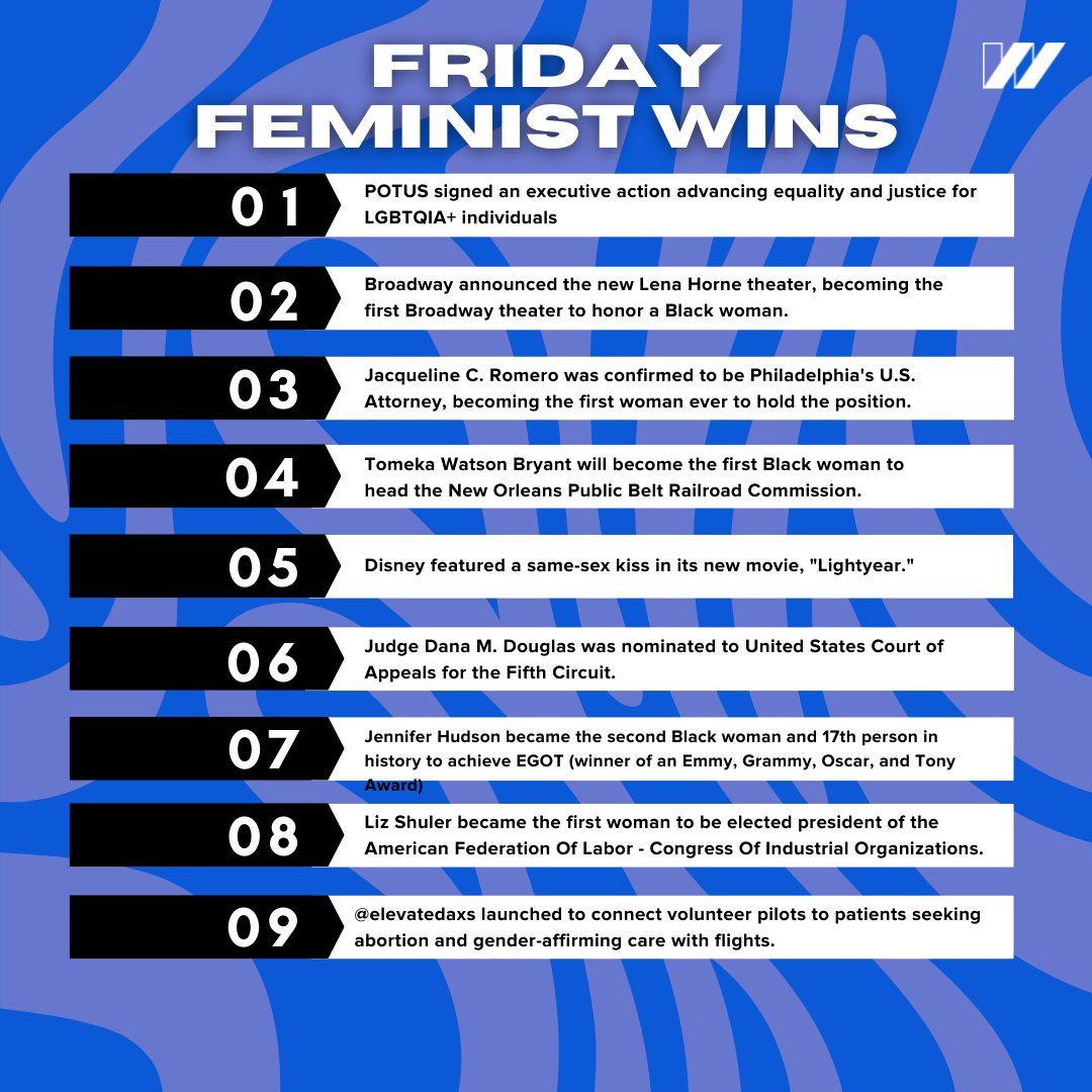 We’re pumped up about ALL of this goodness. How 'bout you?

#FridayFeministWins