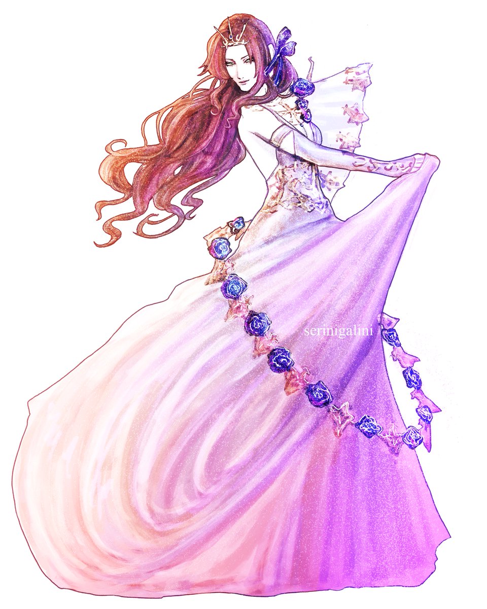 Aerith's gown in Ever Crisis
#FF7R #FF7 #art #エアリス