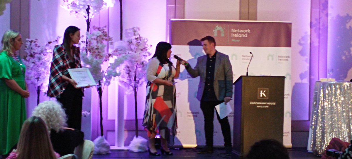 Congratulations to Melissa Walsh of @MWDesignPrintSign Ltd winner of the #powerwithin category at the <a href="/networkmayo/">Network Ireland Mayo</a> awards today <a href="/aibfallstars/">All-Ireland Business Foundation</a> #Ignite #NetworkNayo