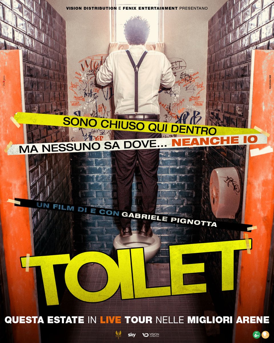 Dove è finito Flavio Bretagna?
Nel giorno più importante della sua vita, resta chiuso nel bagno di una stazione di servizio.#Toilet, un film di e con #gabrielepignotta, dal 16 luglio in tour nelle migliori arene cinematografiche. #Pannofino #VanessaIncontrada