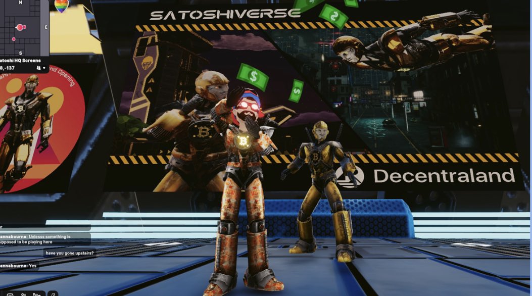 Satoshiverse_io's tweet photo. 🚨GIVEAWAY TIME🚨

To celebrate our @Decentraland #Satoshiverse wearables, we’re running a #NFTGiveaway!

Prize: $100 MANA + 1 Legionnaire

To Enter
- Follow @satoshiverse_io
- RT 
- Comment a picture of your avatar next to Satoshi in our DCL HQ like the one below!

Closes Jun 20 https://t.co/UpNg1T34OY