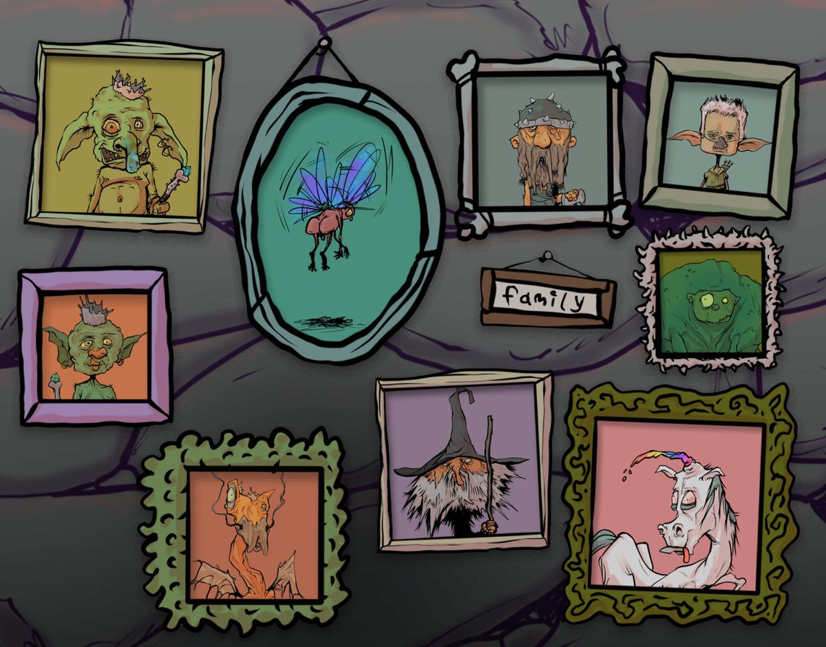 there are so many characters in <a href="/goblintownwtf/">goblintown.wtf</a> that we haven't been introduced to yet or have only barely scratched the surface of. love watching this story unfold and the daily speculation within the community! more about dragon and grumpl today?