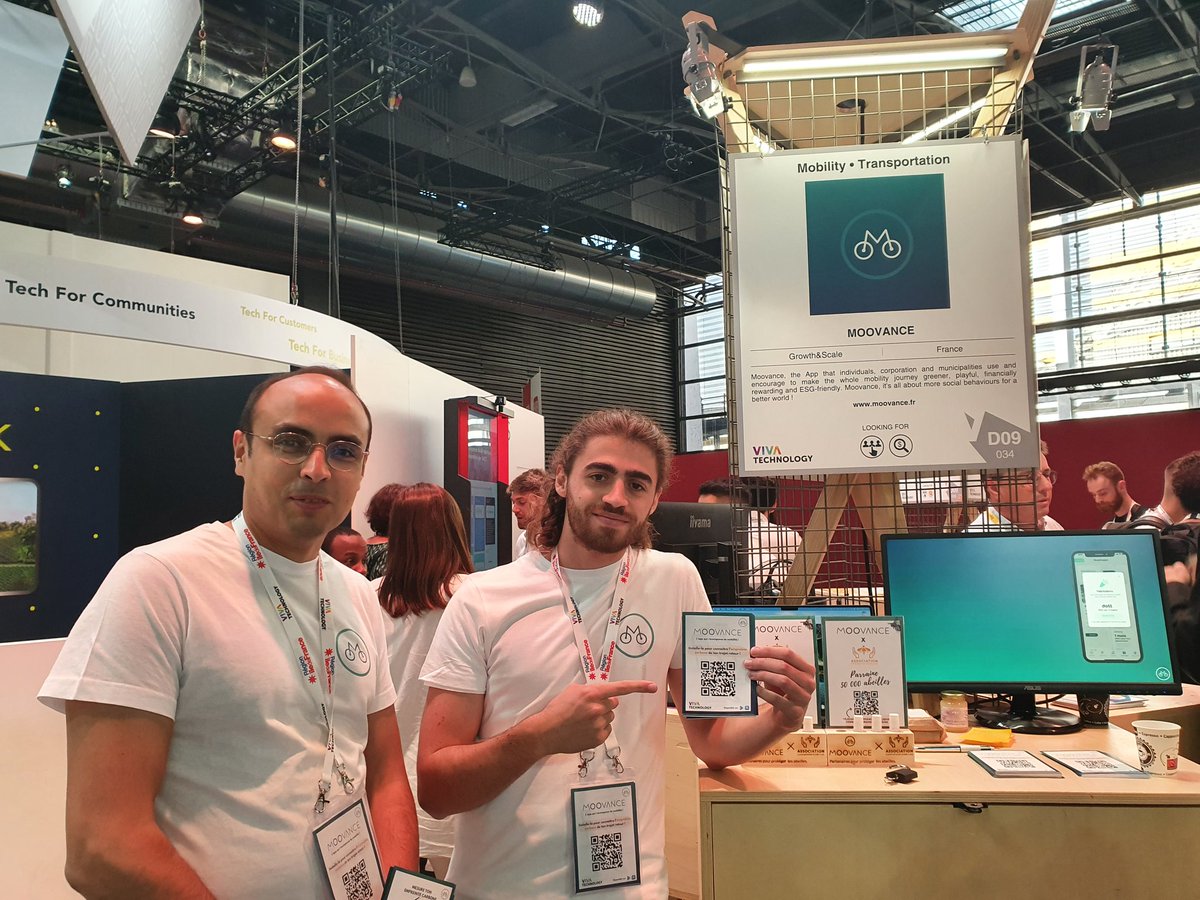 [Live #vivatech] Rendez-vous sur le lab #SNCF à 17h45 pour le pitch #moovance et découvrir notre solution qui récompense votre mobilité 
#VIVASNCF #mobilite #VivaTech2022 #greentech
