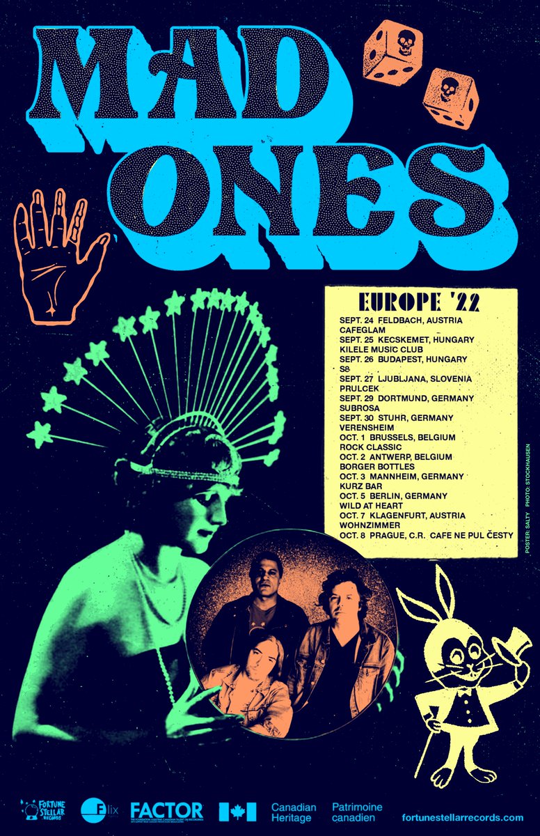 Toronto's <a href="/MadOnesBand/">MAD ONES</a> are returning to Europe this fall! Check out their latest album Last Forever now at <a href="/fortunestellarr/">Fortune Stellar</a>! #CanadianMusic