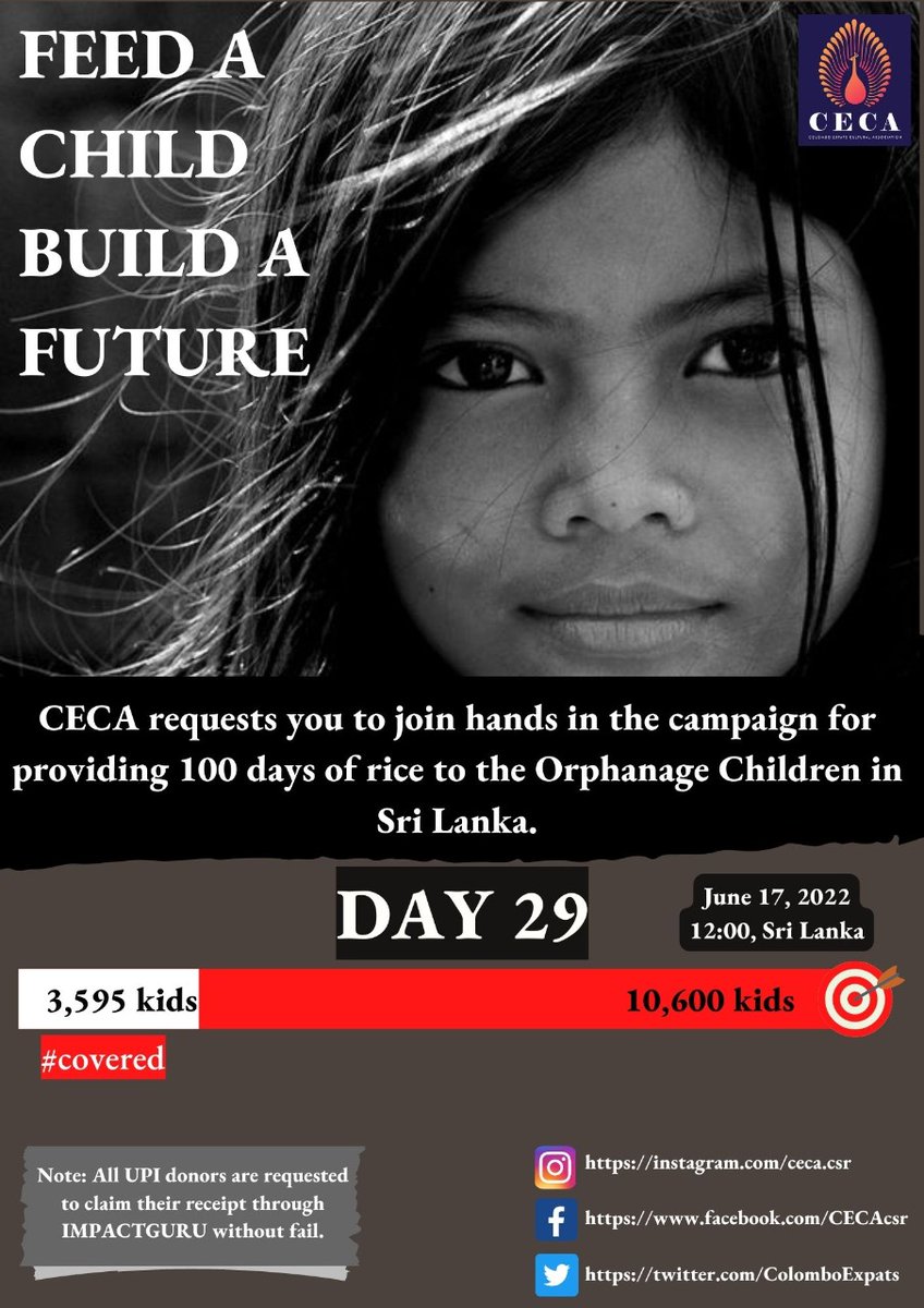 ColomboExpats's tweet photo. Please help: 
1.INR: https://t.co/Po8y4nhP1a 
2.USD: https://t.co/vj8RQlD5pR 
3.LKR: please check pinned post

#Fundraising #donate #share #orphanhome #helporphans  #NobleCause #SpreadPositivity #HeroesDoNotWearCapes  #Heartwarming #FeelGood #feedchildren 

@tatatrusts @UNICEF https://t.co/ZcRl2Y2EF3