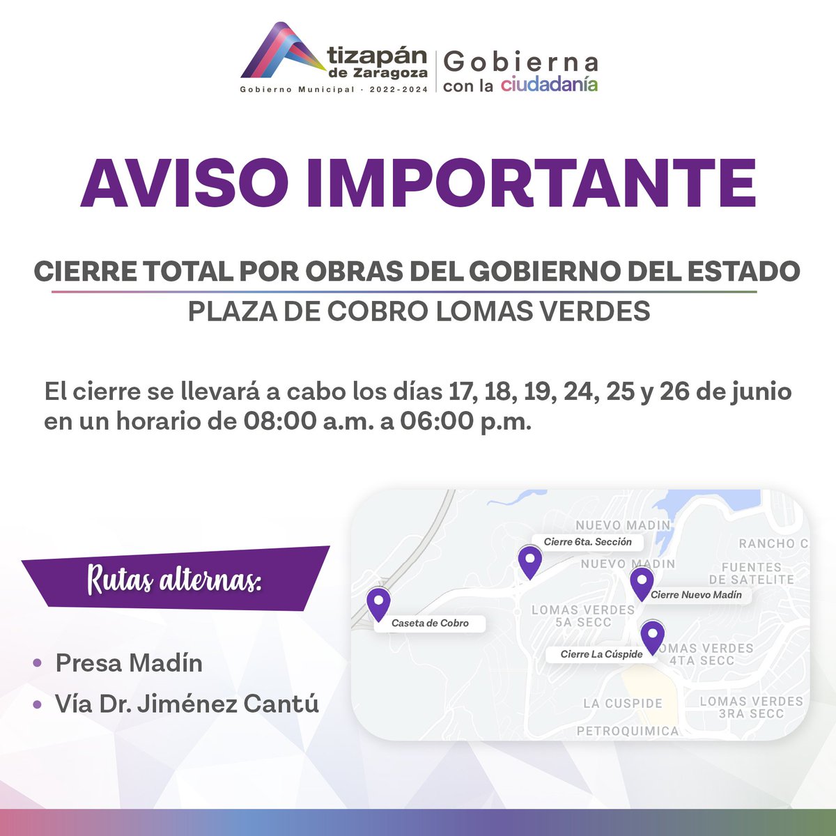 ⚠️Atención #AtizapánDeZaragoza ⚠️