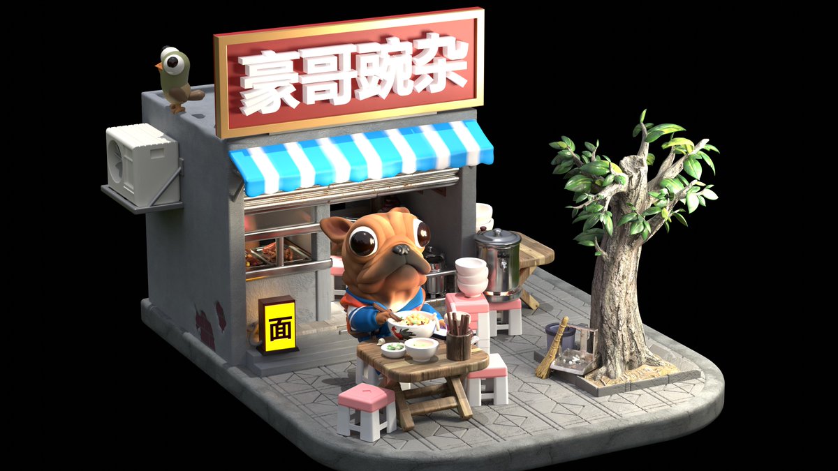 A french bulldog
Here is the process:
youtu.be/_ZahazT716g