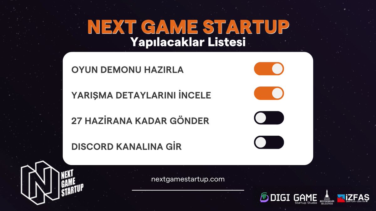 NextGameStartup's tweet photo. Oyun demonuz varsa, başvurmak için gereken en önemli şeye sahipsiniz demektir! 👾
Hemen https://t.co/3415nqCCKz adresine girerek 27 Haziran'a kadar yarışmaya kaydolun! 🚀
#gamedev #nextgamestartup #unity #unrealengine #mobilegames #indiegame #pcgame #consolegame #vr https://t.co/FQGghaE2AD