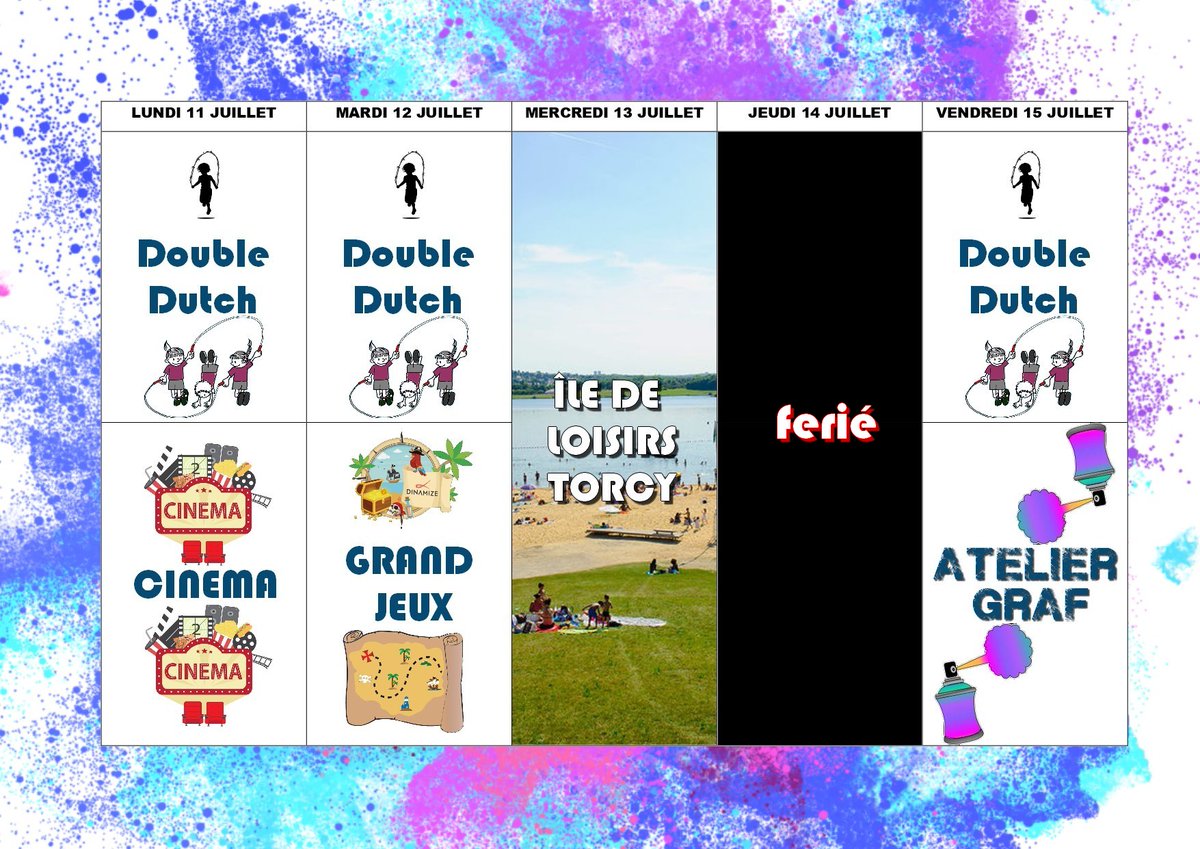 ARetrouvee's tweet photo. Bonjour à tous,

Nous sommes heureux de vous annoncer l'ouverture d'un stage de Double Dutch durant les vacances du 11 juillet au 22 juillet. Ce stage est ouvert aux enfants de 6 à 14 ans. 
Les inscriptions se font en ligne via ce formulaire :
https://t.co/0stqDj2w5H https://t.co/77an67kh9G