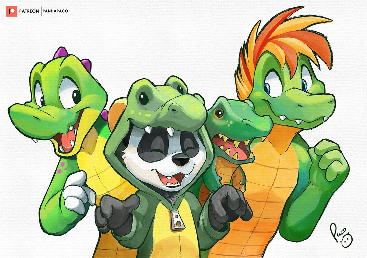 panda_paco's tweet photo. June 17 is the World Croc Day, an international day for raising awareness about these giant reptiles. Crocodiles and alligators.

To celebrate it, here we are 4 gators on this picture: Croc O'Dile ( @microdile ), @panda_paco , @Aliberto_Gator  and @Strazer_ . https://t.co/q3gUSzGyaS
