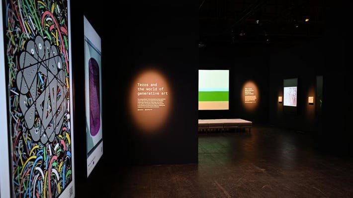 pointline_'s tweet photo. If Forbes says that the @tezos and @fx_hash_ exhibition is from the best of Art Basel 2022, then it should be. Congrats @Eko3316 !

https://t.co/J3h0o9P9JO https://t.co/YVN1FAHeHb