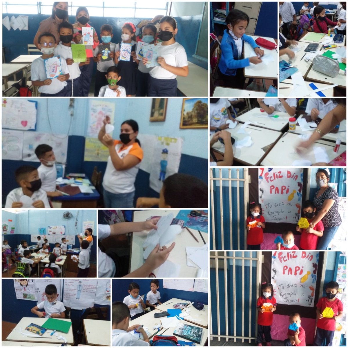 escuelariberas's tweet photo. Con alegría los estudiantes de la U.E.Riberas del Torbes realizando la tarjeta para el Día del Padre. Cárdenas circuito 002. https://t.co/4a7YJMslYD