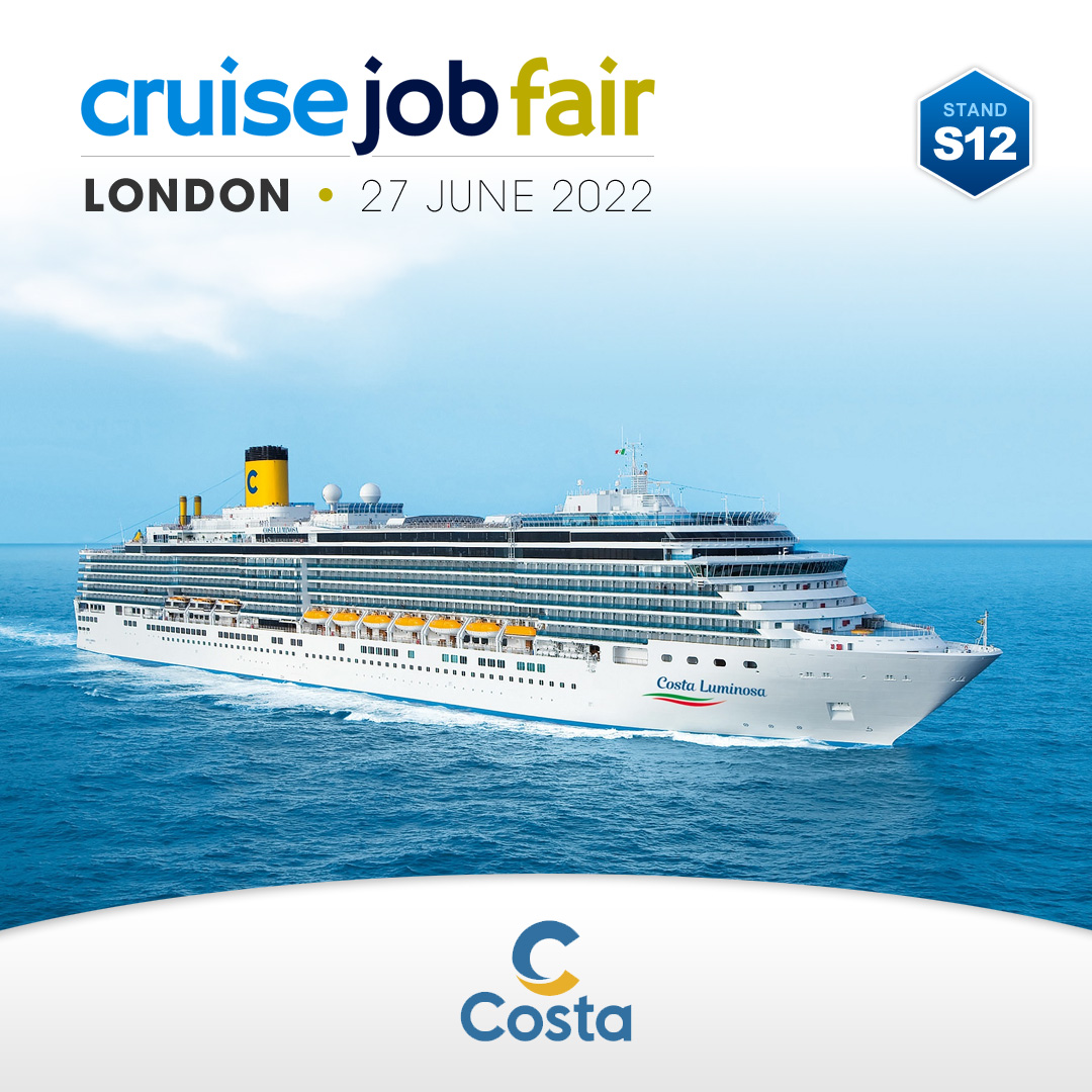Costa Cruises are recruiting candidates for: Food &amp; Beverages, Entertainment, Casino, Child Care, Sport &amp; Fitness, Guest Services, Management, Photography and Shore Excursions. 

Cruise Job Fair London (stand S12)
Monday, 27 June 2022
cruisejobfair.com/london

#cruisejobfair