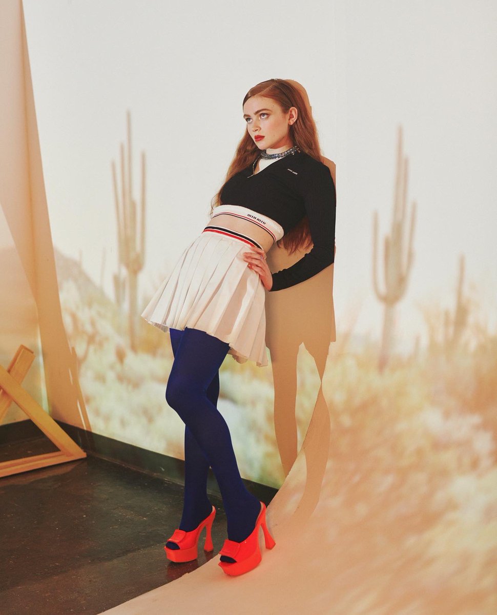 VersaceVenus_'s tweet photo. Sadie Sink wearing Miu Miu for Who What Wear https://t.co/iIBjO7l55C