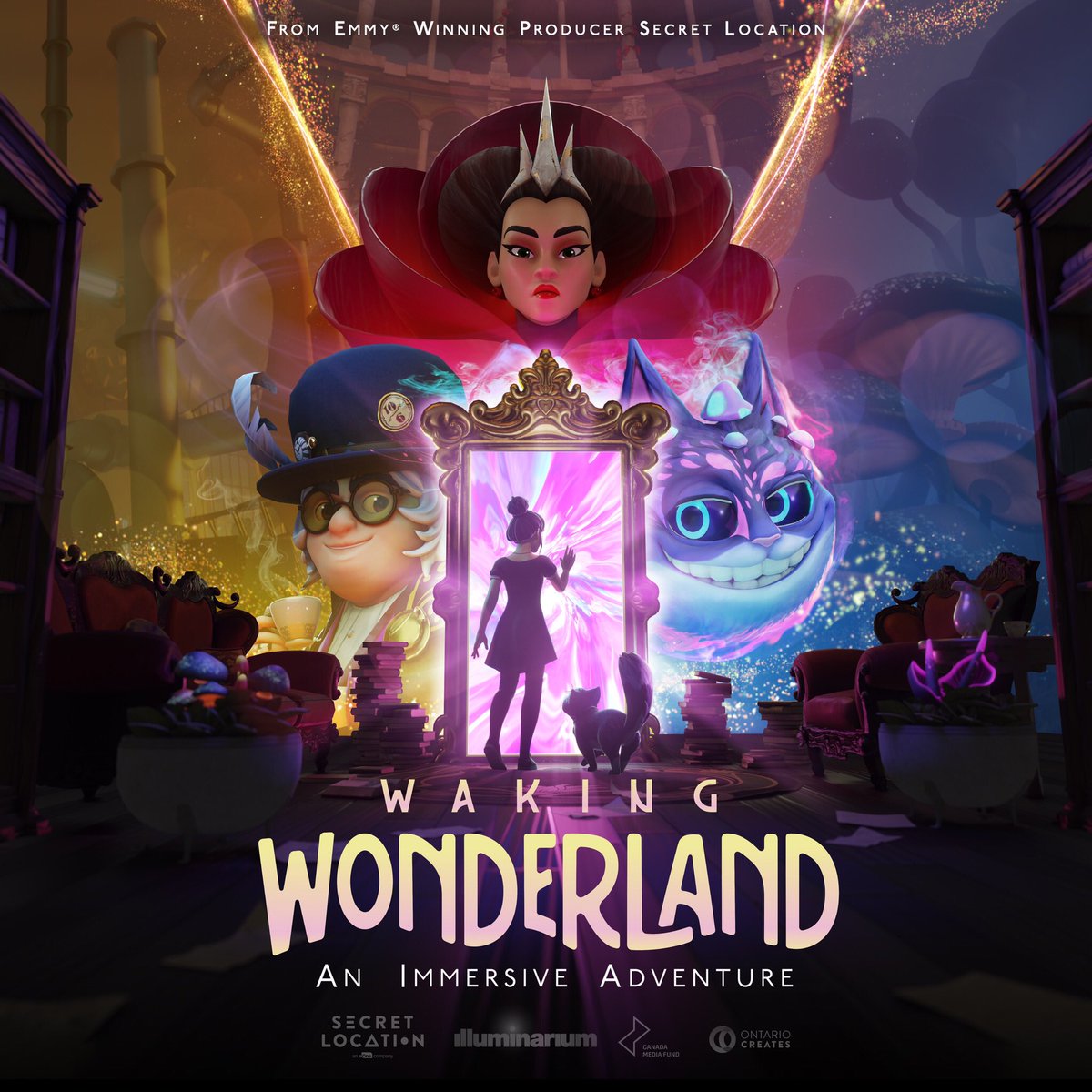 TOMORROW! We celebrate the world premiere of our immersive experience #WakingWonderland, at #Illuminarium Atlanta. Starting June 18, our interactive adventure will take audiences on a dreamlike journey, inspired by Lewis Carroll's Wonderland! On Sale Now: bit.ly/wakingwonderla…