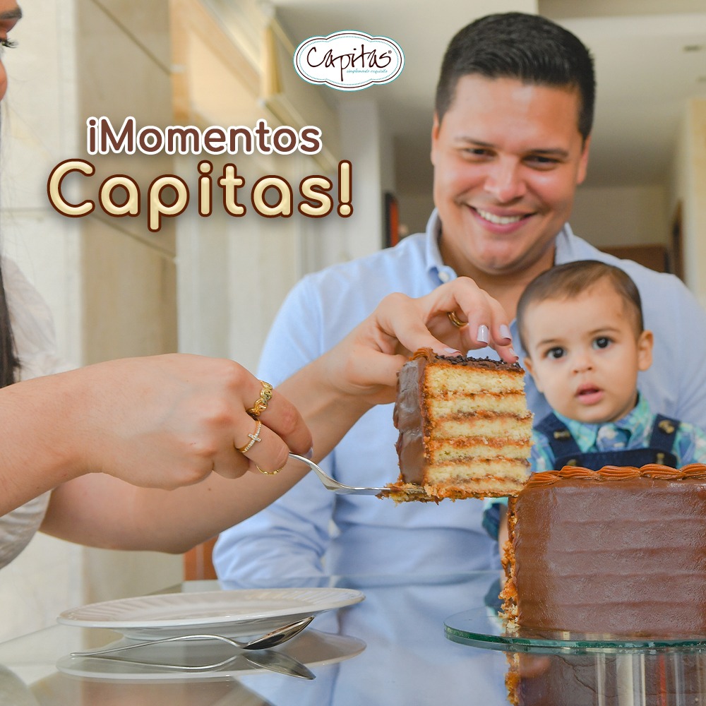 Nuestra torta Capitas es, sin duda, el postre perfecto para compartir en familia. 😍