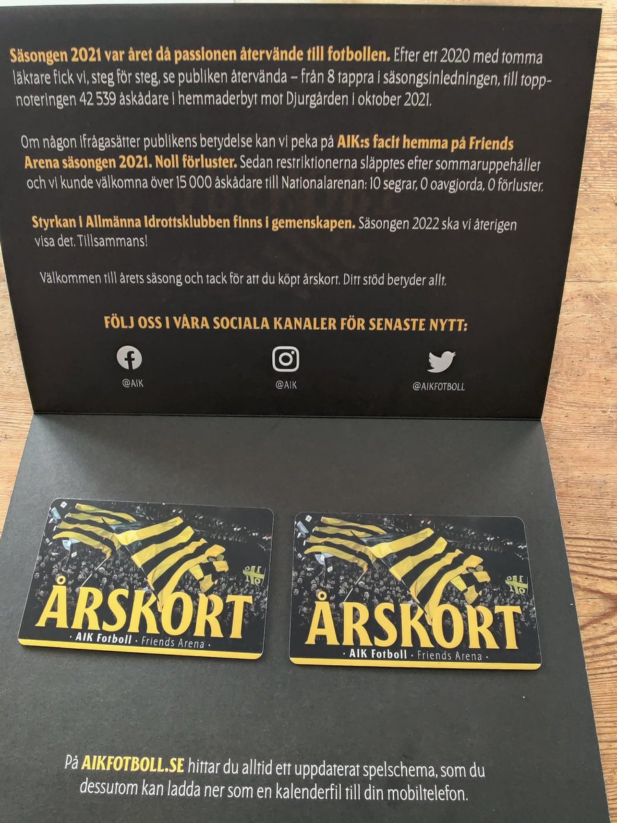 Tack @aikfotboll