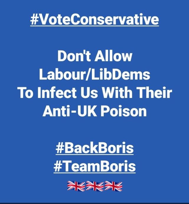 #VoteConservative

#BackBoris 🇬🇧 #TeamBoris

<a href="/Conservatives/">Conservatives</a> <a href="/10DowningStreet/">UK Prime Minister</a>