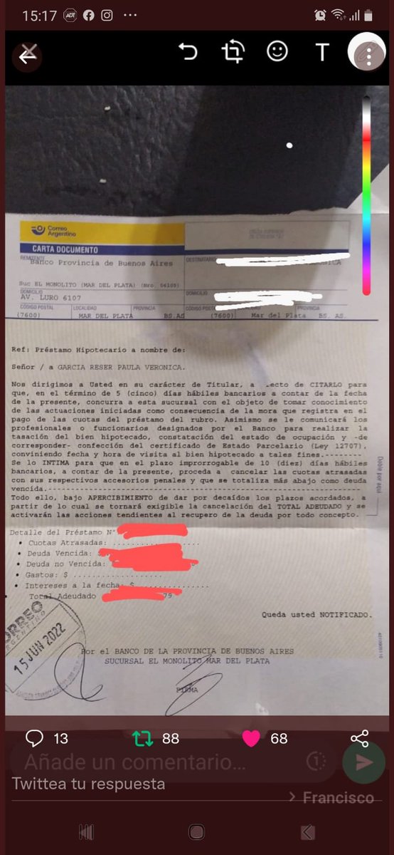 Siguen las ejecuciones para los hipotecados UVAS y el gobierno sigue haciendo oído sordo, promesa de una campaña que nunca cumplieron.....