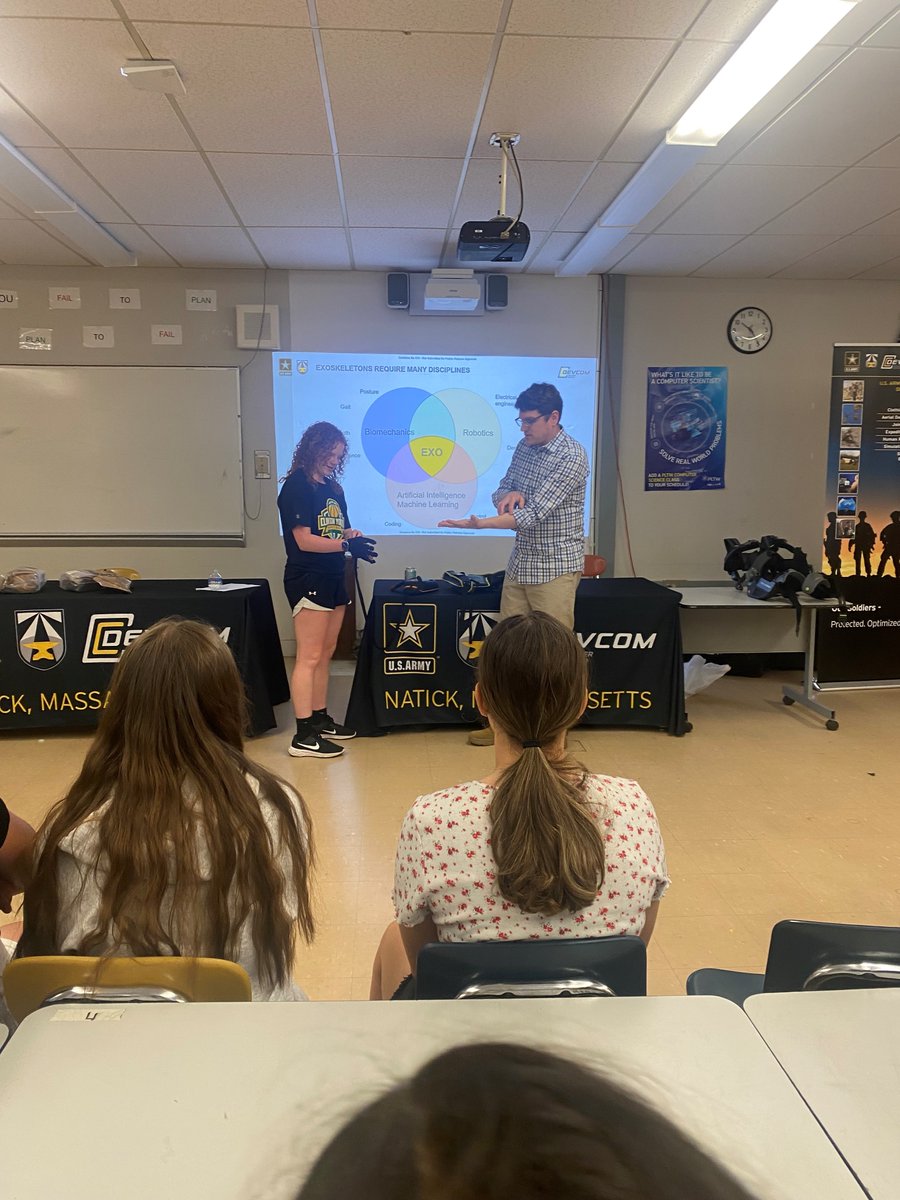 DEVCOM_SC's tweet photo. Thank you @ClintonMiddle for hosting our #scientists and #engineers to show the students the #ScienceBehindTheSoldier! #SoldierCenterSTEM #STEM #Science #Technology #Engineering #Mathematics #STEMEducation https://t.co/oBFLfR7GaT