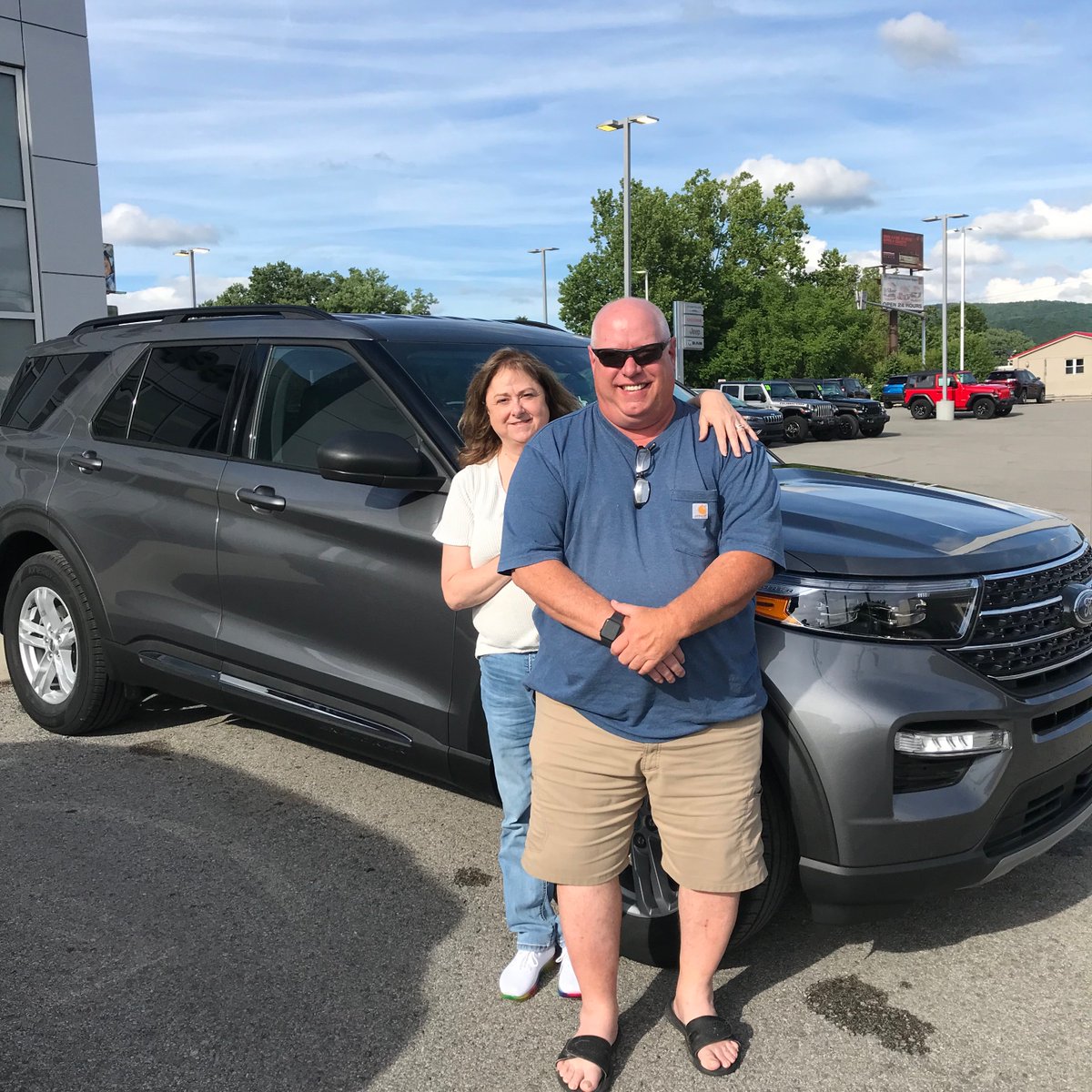 Don and Anita bought a new Explorer Saturday. Thank you for your business! #FordFamily #OrderFord