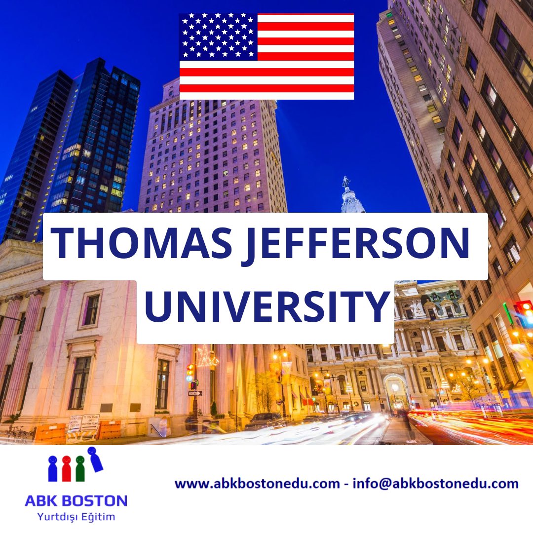 abkbostonedu's tweet photo. ⁣⁣🇺🇸Amerika’nın Pensilvanya eyaletinde bulunan Thomas Jefferson Üniversitesi lisans ve yüksek lisans programları ile ilgili ayrıntılı bilgi almak için bize ulaşın!
#amerikadaüniversite #yurtdışındaüniversite #yurtdışıeğitim #amerikadilokulları #yurtdışındaeğitim https://t.co/9au7LFLAfj