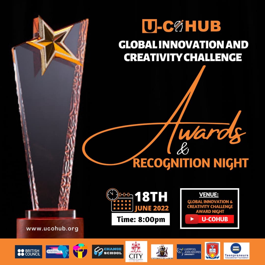 UCoHub's tweet photo. Since the inception of the U-Cohub Global Innovation and Creativity Challenge 2022,we had an incredible number of entries of innovative ideas from University Students across the Country. 
It's now time to award the winners of the Innovation challenge 🎉🎉🎊
@ngbritish @LJMU https://t.co/PbY2IWtYkm