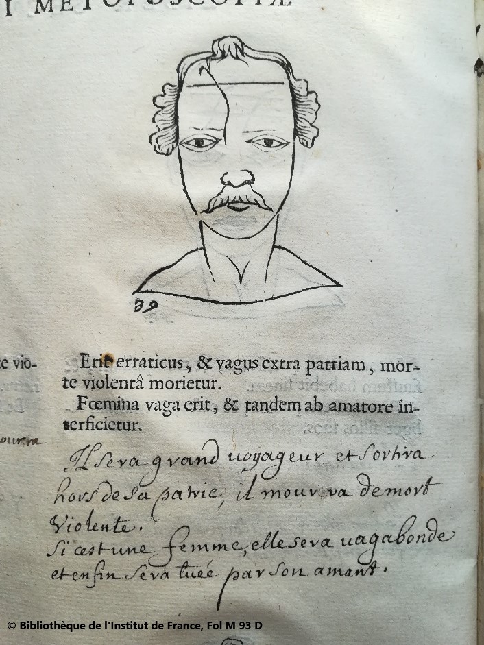 Bibli_Institut's tweet photo. Connaissez-vous la métoposcopie ? Cette théorie divinatoire devait prédire la personnalité en analysant les marques sur le front. Imaginée vers 1558 par le savant italien Jérôme Cardan (1501-1575), elle ne sera publiée qu’un siècle plus tard. La bif en conserve un rare exemplaire https://t.co/g55UmMgZ7l