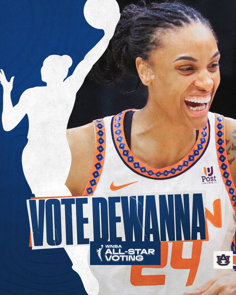 AUBURN FAMILY, let's get it done!

Tweet, retweet or reply with #DeWannaBonner to vote for <a href="/DEEBONNER24/">Dewanna Bonner</a> for #WNBAAllStar 

It's 2-for-1 vote day, so make it count today! #WarEagle