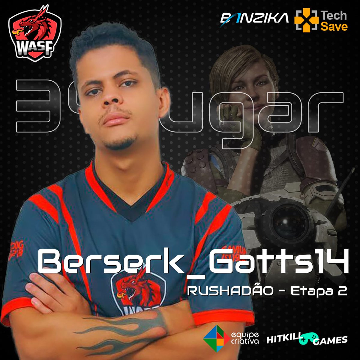 WasFEsports's tweet photo. Parabenizamos os nossos soldados @BerserkGatts14 e @Gabrielmkx9, pela ótima colocação no campeonato RUSHADÃO organizado pelo @BomberLoreal.
#GoWasF #MK11 #BuffCassie #BuffJoker https://t.co/37xhIF8XFG