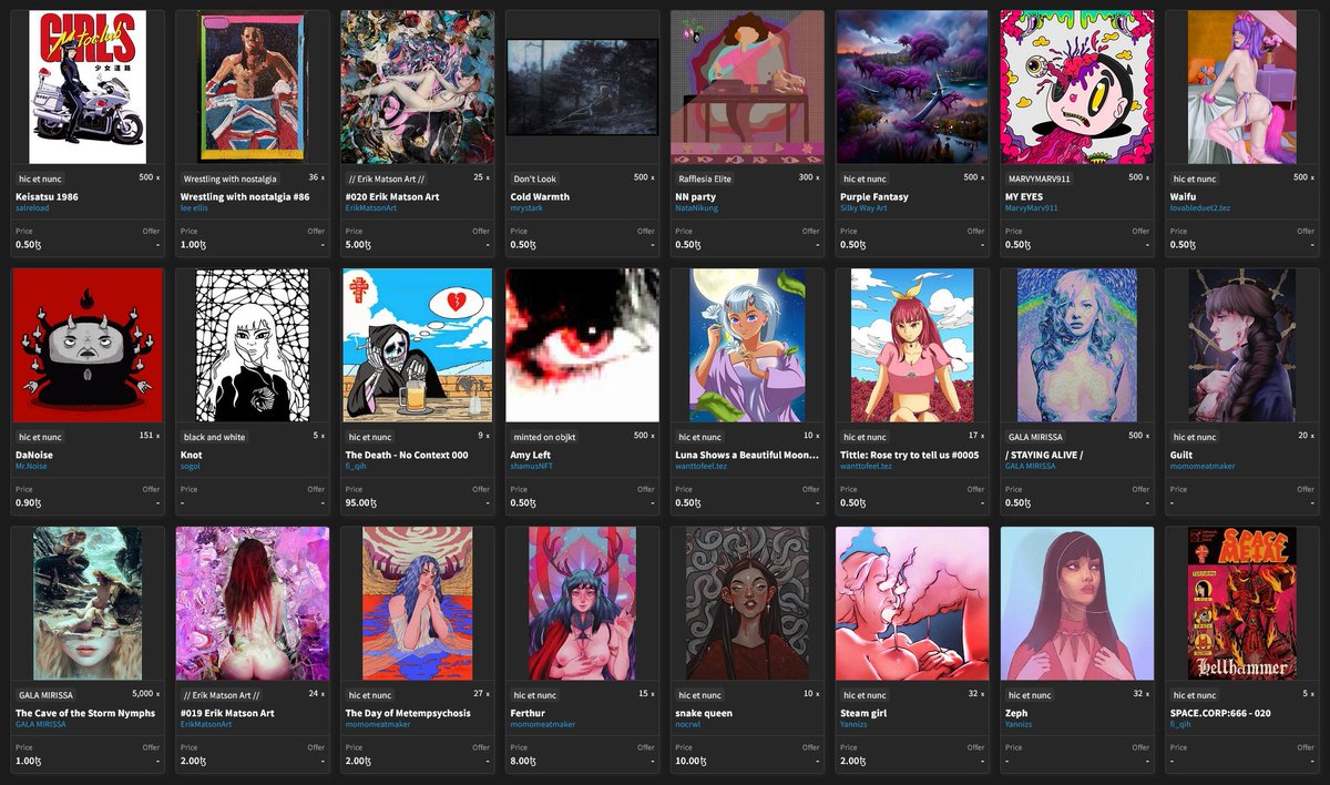 erikmatsonart's tweet photo. Bought some more Tezos art 🔥🔥🔥

❤️So much talent!!❤️

👇
My collection:
https://t.co/50pcu3E0BY

#tezosartweek #tezos #CleanNFT #objktnft #objkt https://t.co/j3MOjOJ26a