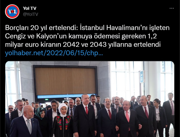 FotoHaber - Kamuda tasarruf dönemi: Cengiz ve Kalyon'un borçları bu kez direkt silinmek yerine 20 yıl sonraya ertelendi... zaytung.com/fotohaberdetay…