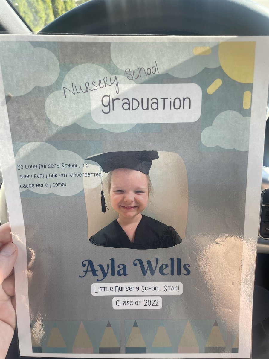 nicolewells82's tweet image. My baby girl graduated from nursery school!! My heart is beaming with pride. Mommy loves you so much princess! #myminime #3yearsold #preschoolgraduation