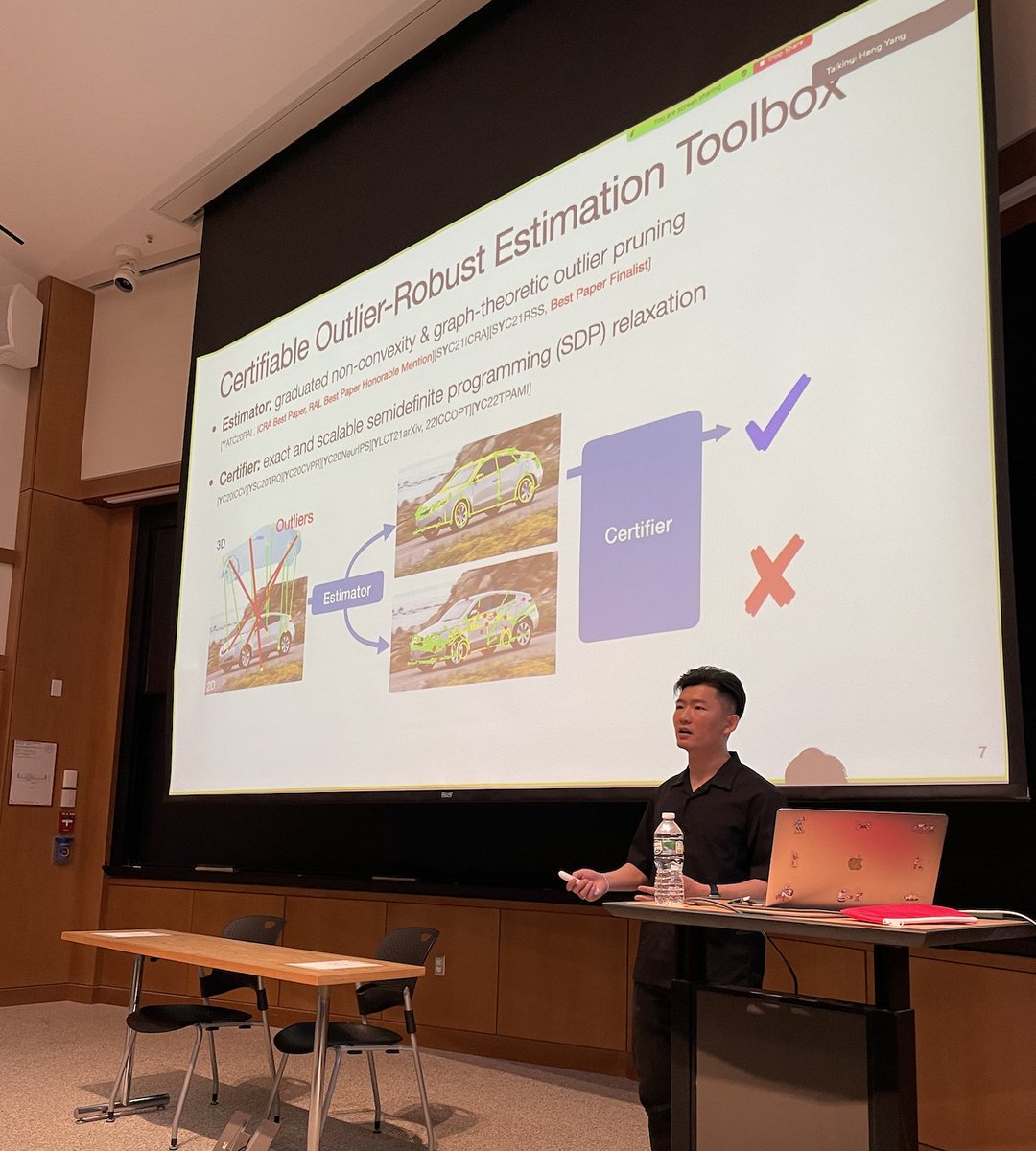 lucacarlone1's tweet image. @hankyang94 successfully defended his Ph.D. thesis on &quot;Certifiable Outlier-Robust Geometric Perception&quot;!  It has been such a pleasure to work with Hank over the last few years and I look forward to seeing the great things he will do in the future (1/3) #mitSparkLab