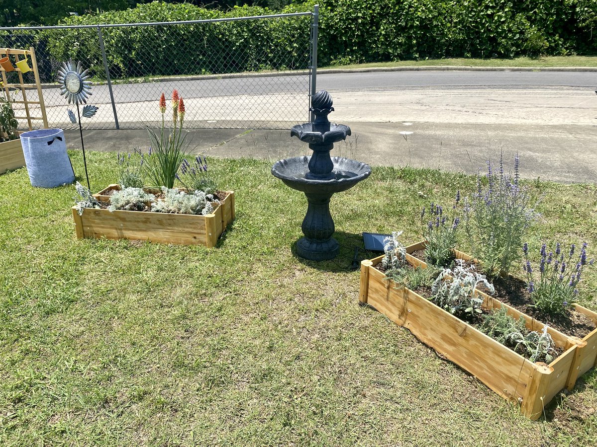 moodyelemschool's tweet photo. Our sensory garden is nearing completion! We are thankful for the Coosa County Conservation in helping us through a grant! We can’t wait to see our students use this.💙💛 @sccboe https://t.co/KEalB8rq1p