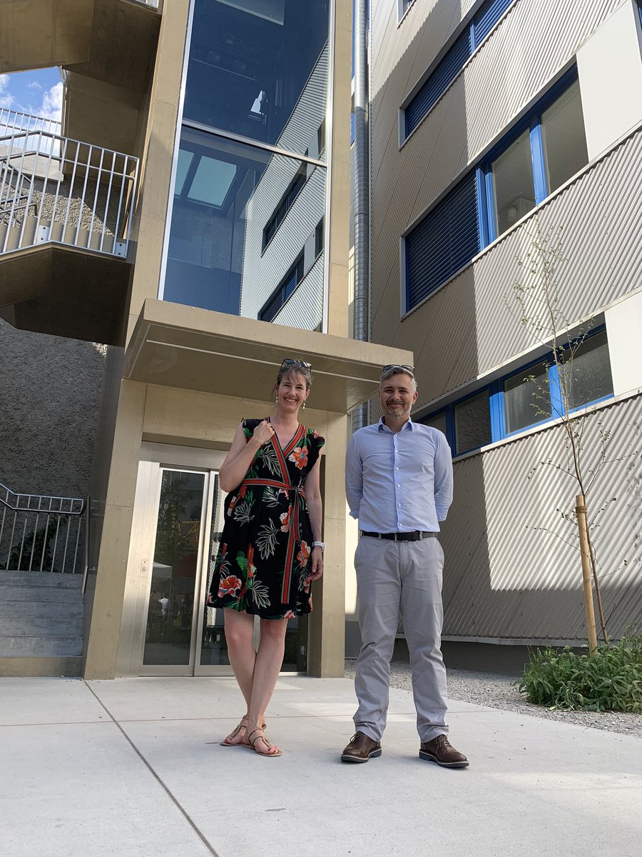 Avec ma collègue <a href="/Flo_Germond/">Florence Germond</a> pour inaugurer, à Sévelin, des aménagements favorables au climat et à la mobilité active 💚♥️ #lausanne