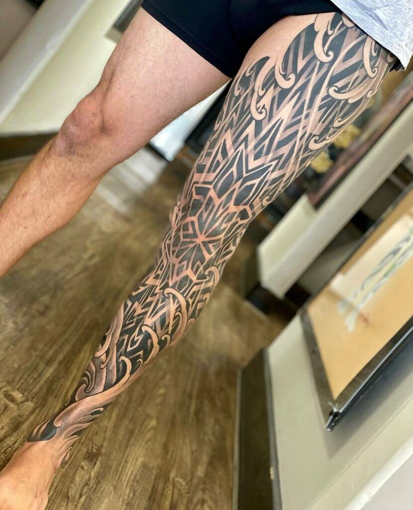 GURU TATTOO on X: Incredible journey on this leg sleeve with