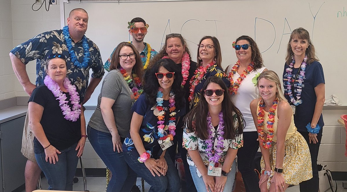 todayiwillteach's tweet photo. 7th grade team ready for “beachin” instead of “teachin.” https://t.co/JUQN5rAf3t
