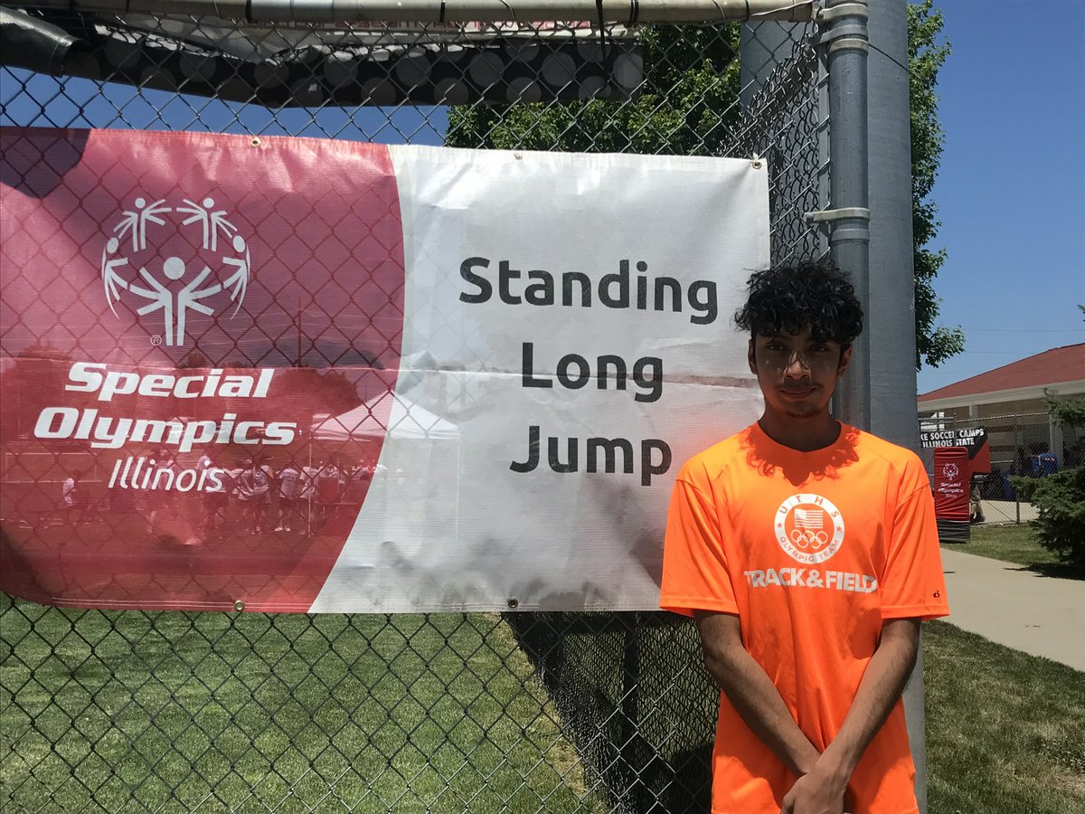 UTHS_MrWright's tweet photo. Congrats to UT’s Brian M. on his STATE CHAMPIONSHIP in the Special Olympics Standing Long Jump! https://t.co/t4Ee79tMP0