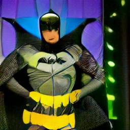 GhoulCell's tweet image. P.2 the unlabelled ones are "batman on RuPaul's drag race wearing a a black couture gown" or something like that
#dallemini