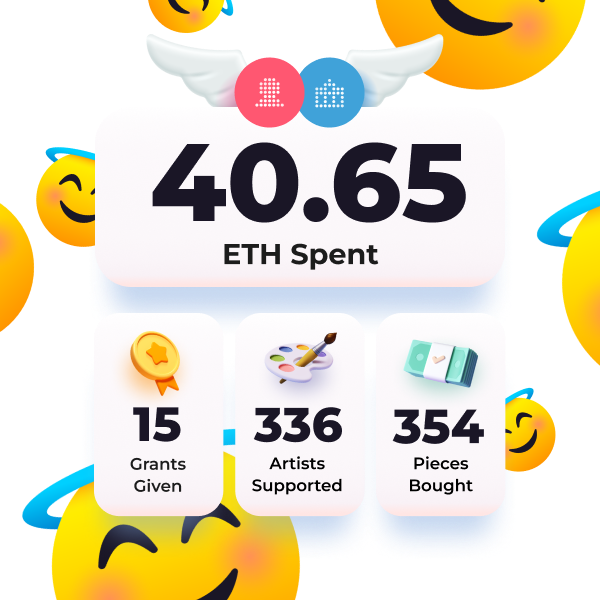 MojoHeadsNFT's tweet photo. 😇 Weekly Angel Fund Report 😇

40 ETH, folks ❤️

That's how much the Angel Fund has reinvested back into the artist community so far. It's a milestone for sure but ultimately just a stepping stone to our future plans! https://t.co/fpT4yLQ2Jj
