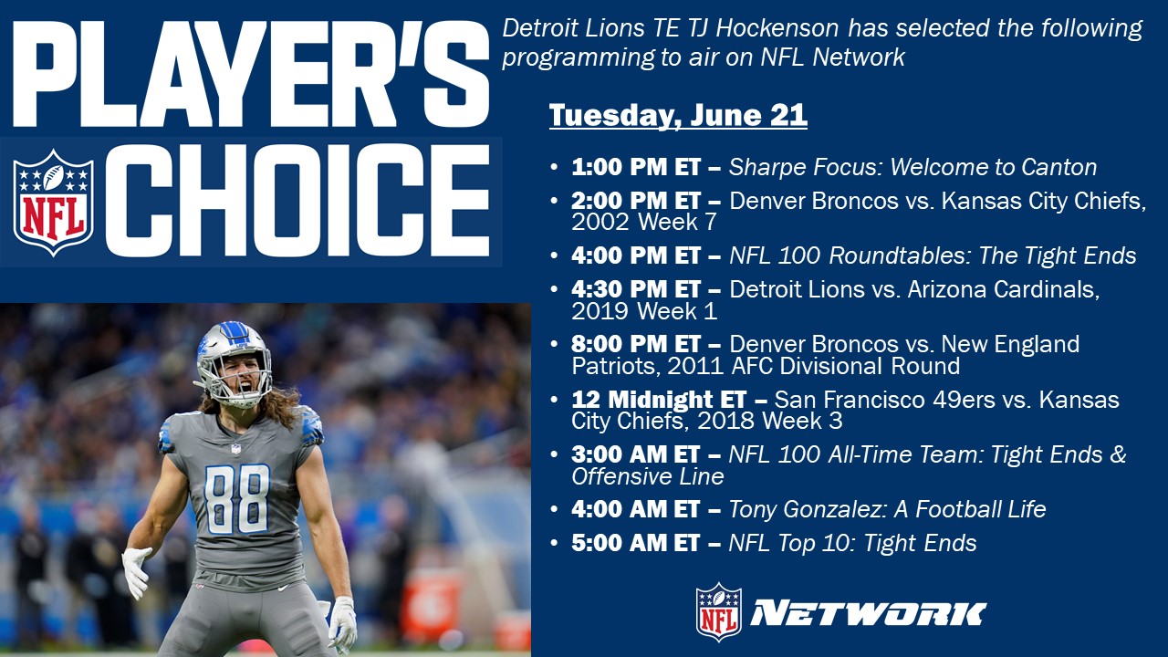 NFL Media on X: Players' Choice programming continues TOMORROW on