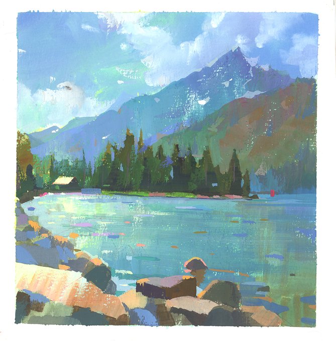 「lake」 illustration images(Latest｜RT&Fav:50)